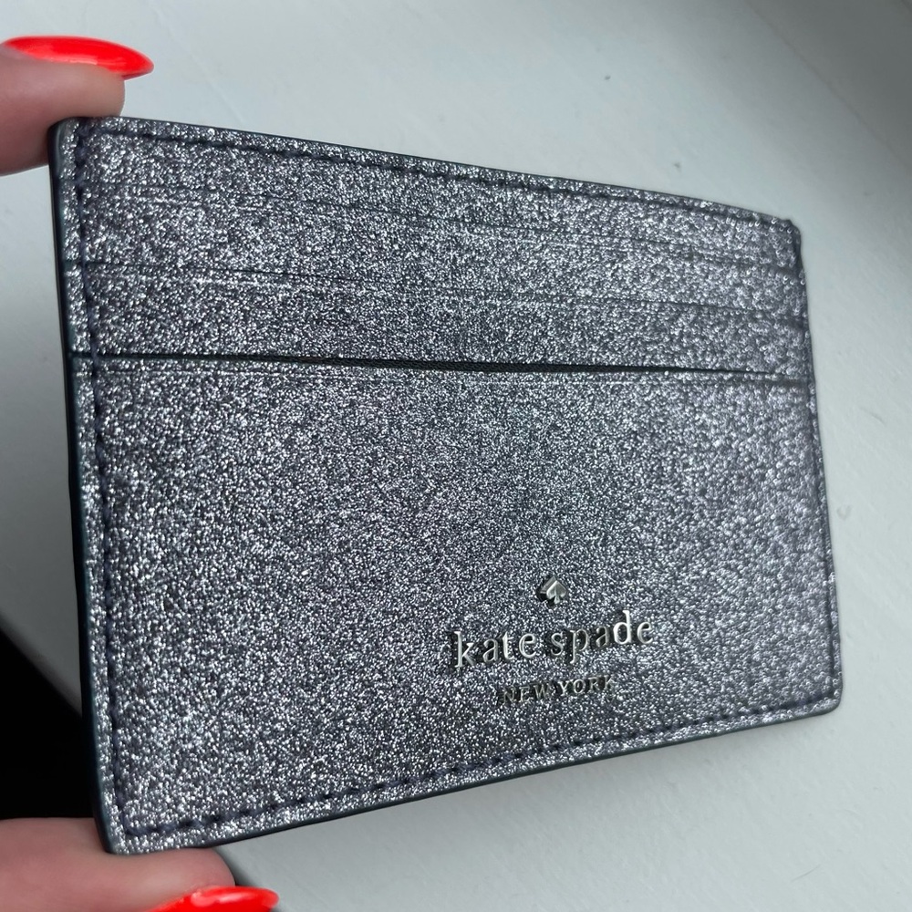 Kate Spade Glittery Card Holder NWOT